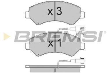 Brake pad set Citro Jumper/Fiat Ducato/Peugeot Boxer 06> 