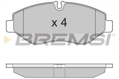 Brake pad set Iveco Daily IV/V/VI 2.3D-Electric 06- 