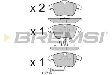 Колодки тормозные Audi A4 B8/A5 1.8-3.2 07-17 
