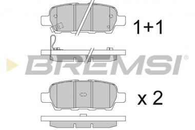 Stabdžių trinkelės Nissan Juke 10> gl. 