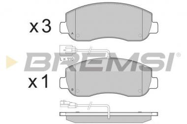 Brake pad set Renault Master /Opel Movano 10> 