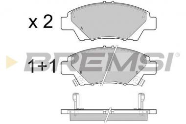 Brake pad set Honda Jazz 08> 