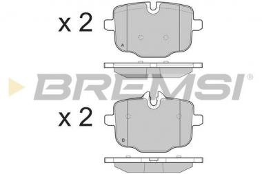 Brake pad set BMW 3 G20/G80/G28/4 G22/G82/5 F10/6 F12/6 GC F06/X3 G01/F97/X4 G02/F98 2.0D-4.4 10- 