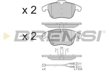 Brake pad set Citroen C5 III/Peugeot 407/508 I 1.6-2.2D 04- 