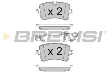 Stabdžių trinkelės Audi A4 B8/A5/A6 C7/A7/A8 D4/Q5/Porsche Macan 1.8-6.3 07- galin. 