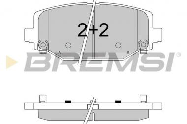 Brake pad set Chrysler Grand Voyager 2.8-4.0 07> 