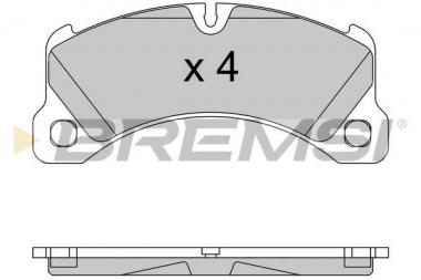 Brake pad set Porsche Cayenne/Macan/Panamera 2.0-4.8 10- 