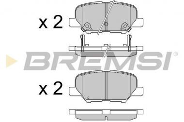 Brake pad set Citroen C4 Aircross/Mazda 6/Mitsubishi ASX/Outlander III/Peugeot 4008 1.6-3.0 10- 