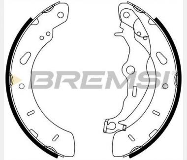 Brake shoes set Ford Focus III/Puma/B-MAX 10- 