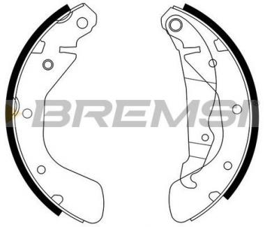 Brake shoes set Opel Astra/Corsa B/C/Vectra A/B 90> 