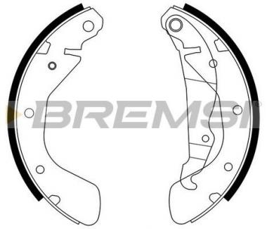 Brake shoes set Opel Astra/Corsa B/C/Vectra 90> 
