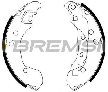 Brake shoes set Nissan Micra III/Note/Renault Clio III/Modus 1.0-2.0 03- 