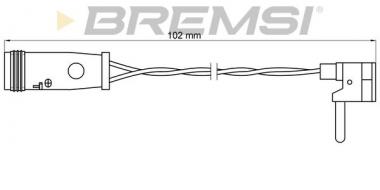 Датчик торм. колодок MB CLS C219/E W211 1.8-5.5 02-10 