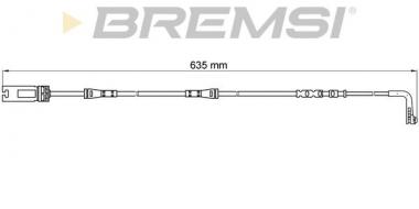 Sensor, brake pad BMW 1 E81/3 E90 1.6-3.0D 04-13 