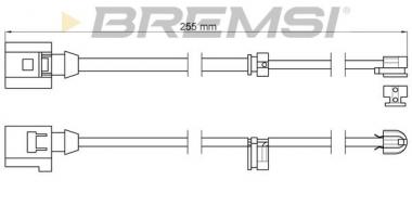 Sensor, brake pad Audi A4 B5/Q7/Porsche Cayenne/VW Touareg 1.6-6.0D 94-15 