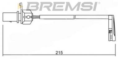 Сигнализатор, износ тормозных колодок Audi A4 B8/A5/A6 C7/A7/Porsche Macan 1.8-4.2 10- 