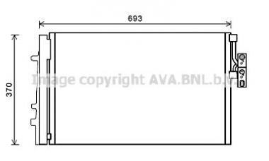 Радиатор кондиционера BMW X3 F25/X4 F26 1.6-3.0D 10-18 