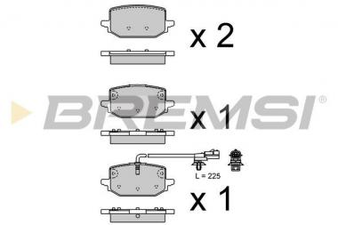 Stabdžių trinkelės Mercedes Citan 21> gl. 