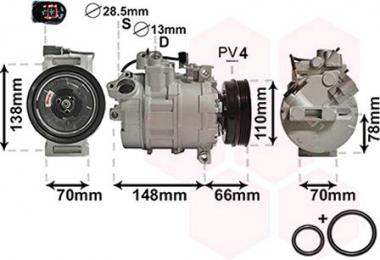 Compressor, air conditioning 