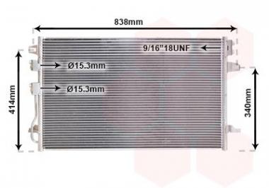 Condenser Chrysler Voyager IV/Dodge Caravan 2.4/3.3/3.8 00-08 