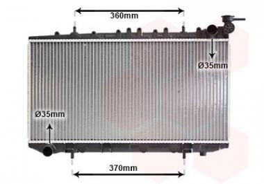 Радиатор Nissan Sunny 1.7D/2.0, 90- 
