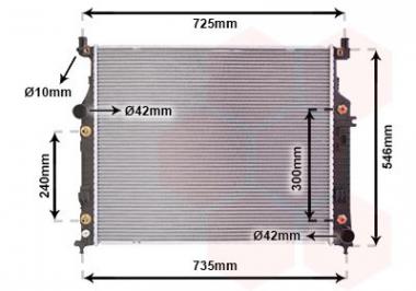 Радиатор MB G W461/GL X164/M W164/R W251/V251 3.0-5.5 05- 