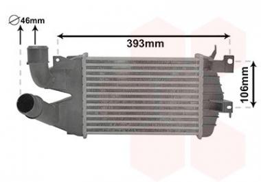 Радиатор воздуха Opel Astra H/Zafira B 1.3D/1.7D/1.9D 04- 
