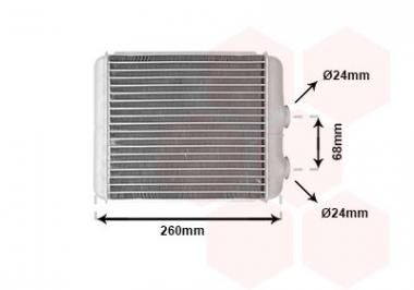 Радиатор отопления Opel Astra G/H/Zafira A/B 1.2-2.2D 98- 