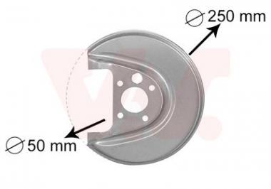 Apsauga stabdžių disko D. Audi/Seat/Skoda/VW galinio rato 