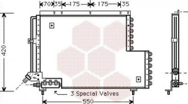Condenser Volvo 940/960 91-93