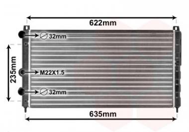 Radiator Skoda Felicia 1.9D 95- 