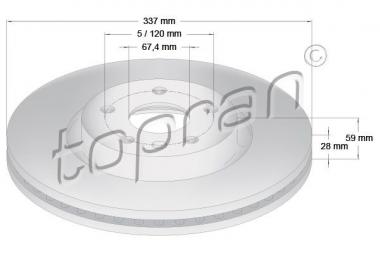 Brake disc Opel Insignia 08> 