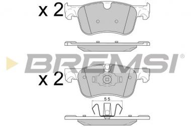 Brake pad set Citroen/Opel/Peugeot 18> 