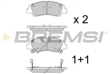 Stabdžių trinkelės Hyundai i30 13> pr. 