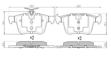 Brake pad set Audi A1/Seat Arona/Ibiza V/Leon/Skoda Fabia IV/Kamiq 1.0-2.0D 12- 
