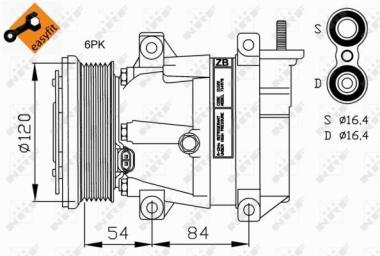 Compressor, air conditioning 