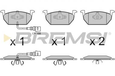 Brake pad Audi A3/Seat Leon/Skoda Octavia III/Scala/VW Golf VII 1.0-2.0D 12- 