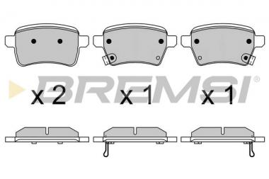 Brake pad set Fiat 500L/Opel Corsa 12> 