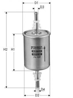 Фильтр для бензина Logan/Renault/Citroen/Fiat/Peugeot1.2-3.0 