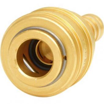 Connector with hose tail, brass, Ø9mm 