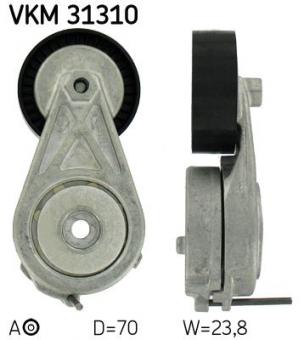 Tensioner Pulley, v-ribbed belt 