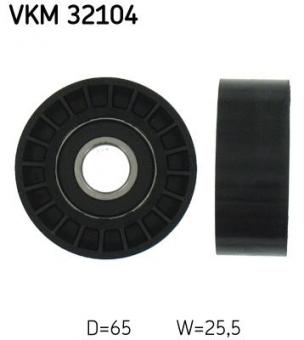 Deflection/Guide Pulley, v-ribbed belt