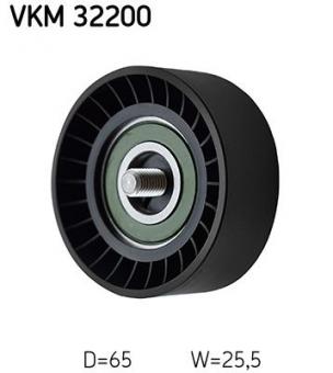 Deflection/Guide Pulley, v-ribbed belt 