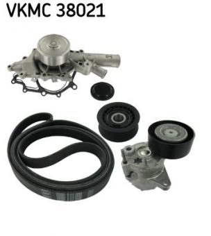 Water Pump + V-Ribbed Belt Kit 