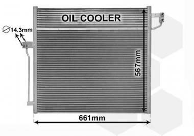 Радиатор кондиционера MB GL X166/GLE C292/GLE W166/GLS X166/M W166 2.2D-5.5 11-19 