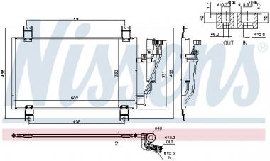 Радиатор кондиционера Mazda 2/CX-3 1.5/1.5H/2.0 14- 