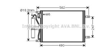 Condenser Nissan Micra III/Note 1.5D 03-12 