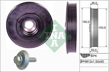 Belt Pulley Set, crankshaft