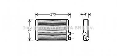Радиатор отопления  Citroen C5 04- 