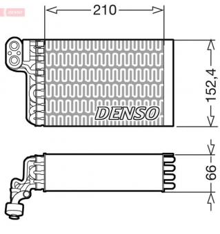 Evaporator, air conditioning 